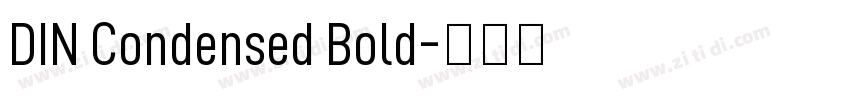 DIN Condensed Bold字体转换